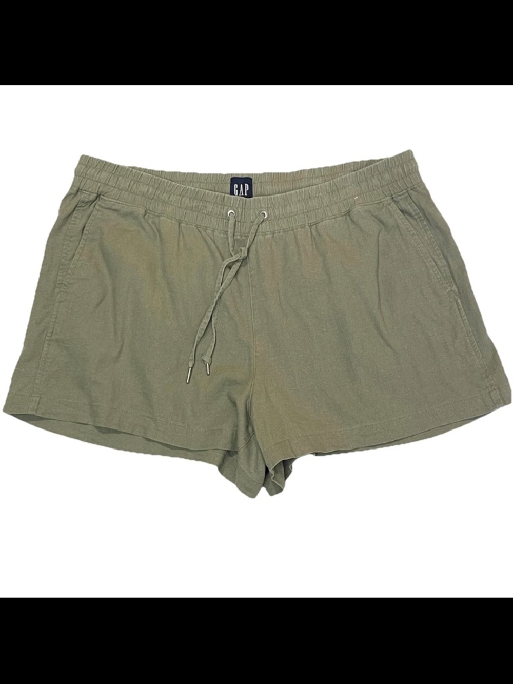 Gap nwot Olive Green Drawstring Women’s Casual Shorts size medium - Picture 5 of 8